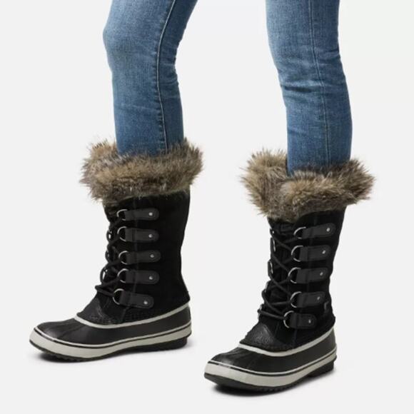 NWT Sorel Women's Black/Quarry Joan of Arctic Boot Size 8 - Picture 12 of 12